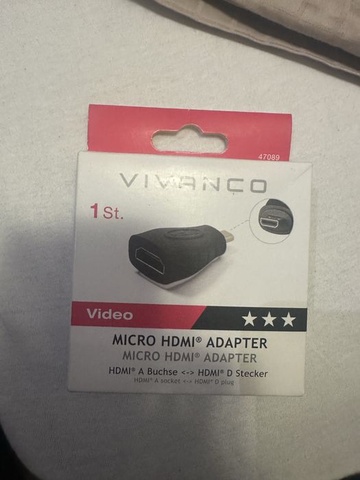 Micro HDMI Адаптер Vivanco 47089