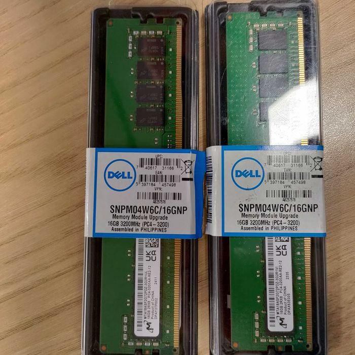 RAM памети за сървър DELL - 2x16GB DDR4 RDIMM 3200Mhz