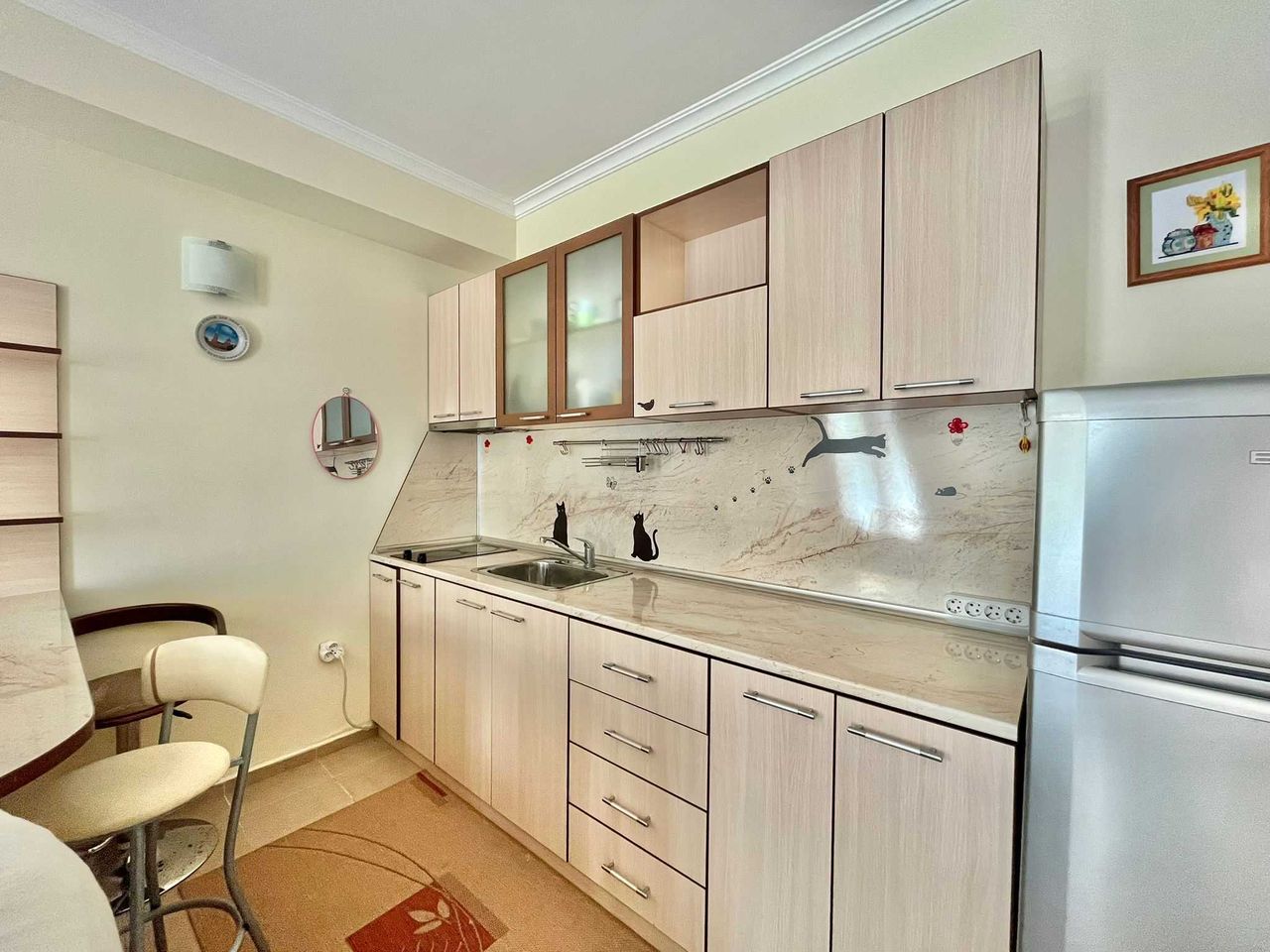 Дава се под наем Двустаен апартамент в Свети Влас - 56 кв.м за 700 € - Снимка #4