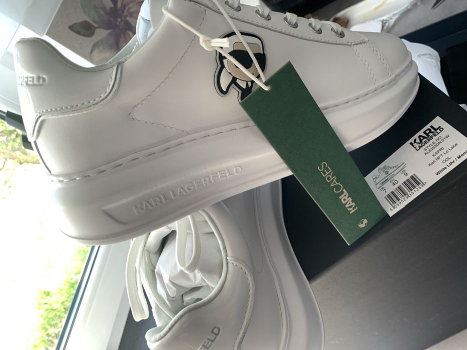Pantofi sport Karl Lagerfeld din piele cu logo, mărimi 38, 39 sau 40