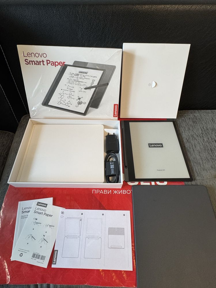 ***KATO HOB Lenovo Smart Paper Гаранция Technopolis до 2027 г. Grey