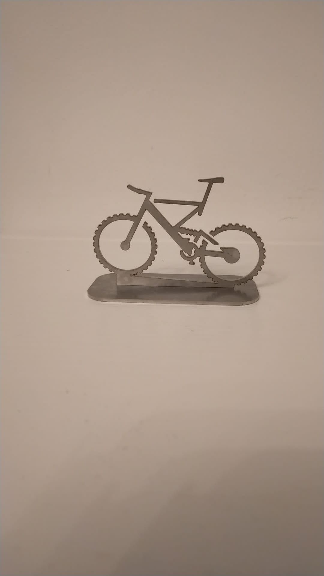 Decoratiune inox Mountainbike