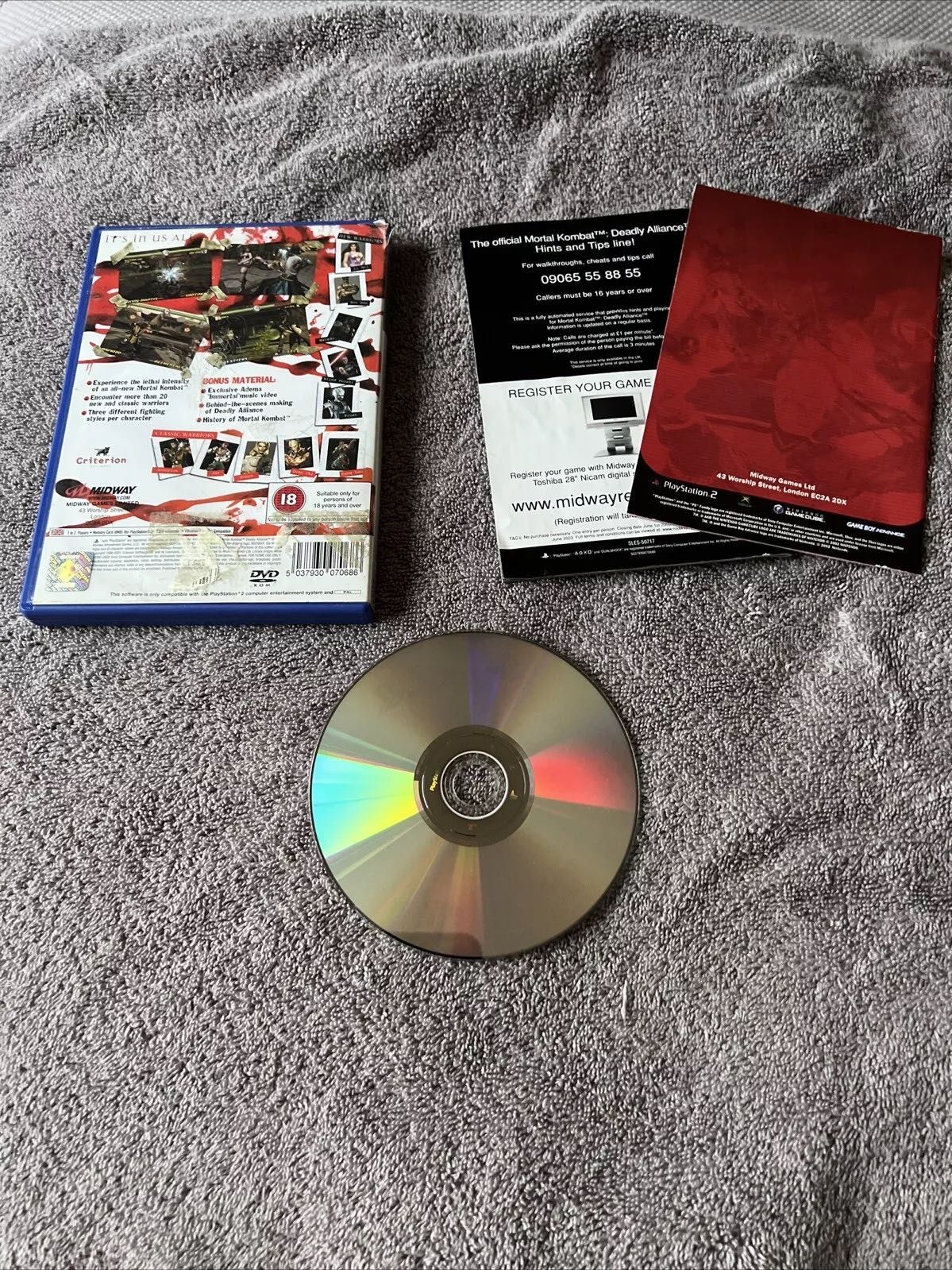 Mortal Kombat Deadly Alliance PS2 PlayStation 2 Complete PAL