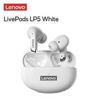 Casti Lenovo LP5, alb