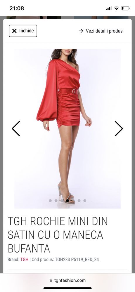 Rochie tgh superba rosie marimea xs-s