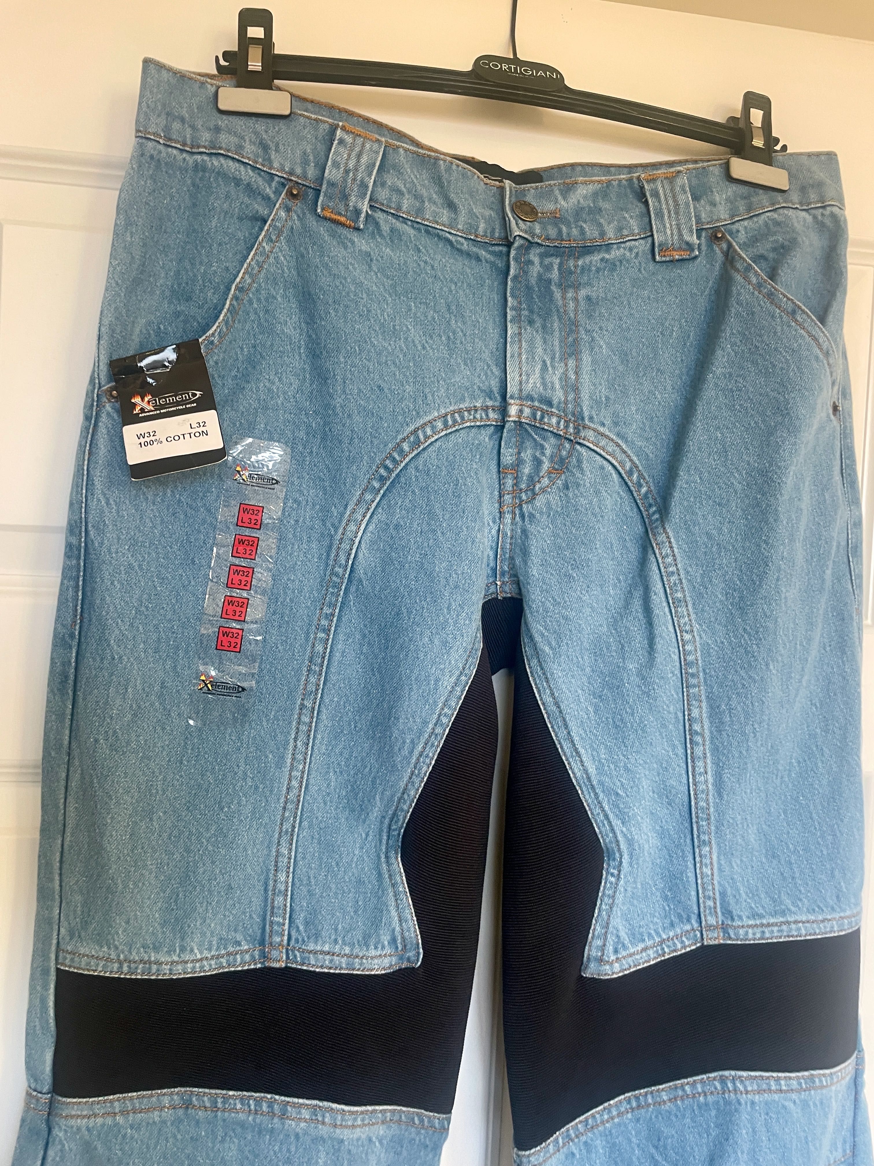 Blugi Moto Denim XElement cu protecții genunchi 32/32