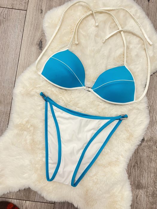 Costum de baie Jolidon alb bleo talie înaltă  L