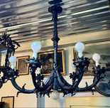 Candelabru vechi - Fier forjat *** vintage / antic / retro ***