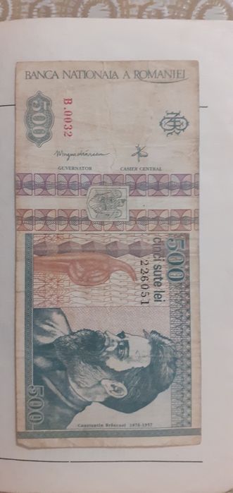 Bacnote 5000 1993 ,1998, lei 500 lei 1992