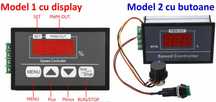 PWM 30A + display Variator turatie, motor DC 6-12-24-48V Nou ambalat