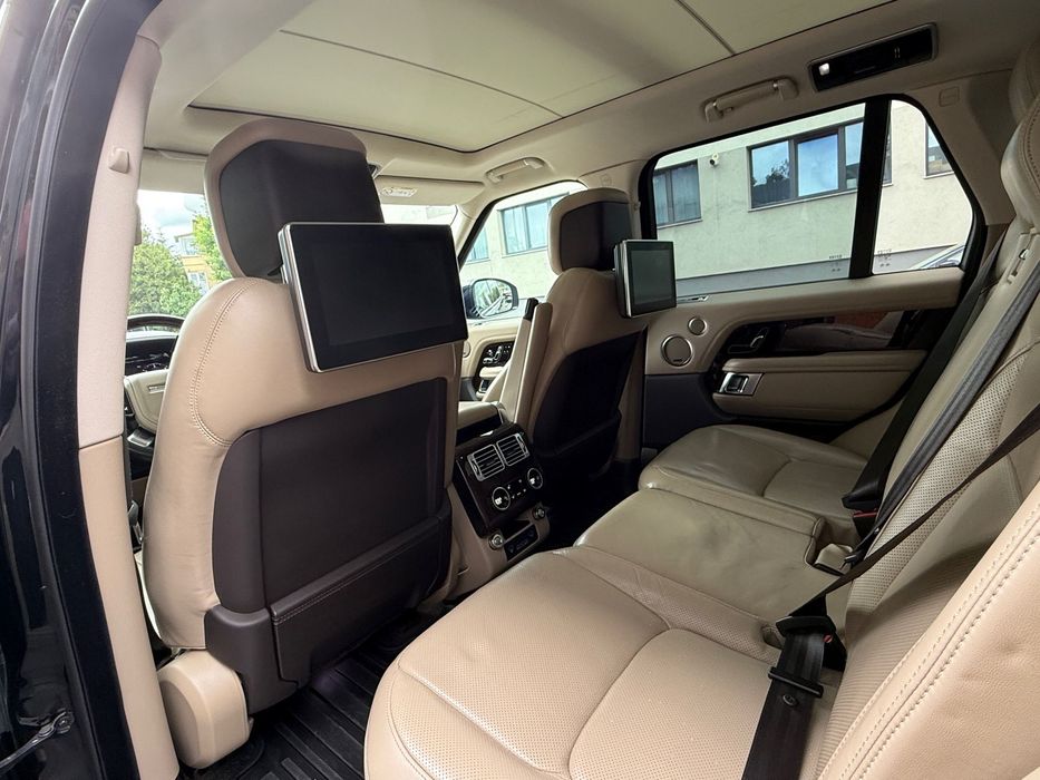 Land Rover Range Rover Vogue piele bej, pano, ventilație fata-spate, 360, HUD, Meridian