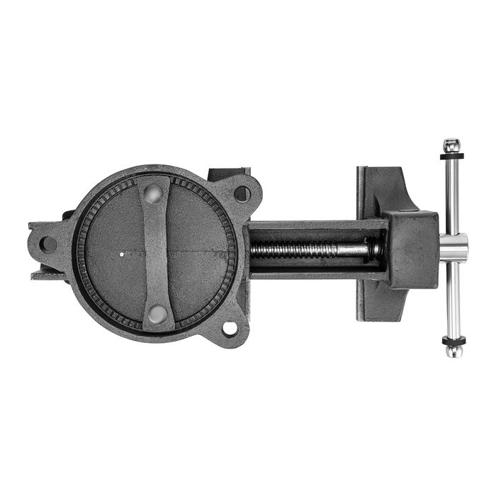 Тиски слесарные 100-200 мм, поворотные, с наковальней //Denzel