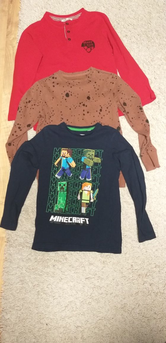 Bluze mar. 134 sau 7-8 ani pt baieti. Bluza cu Minecraft