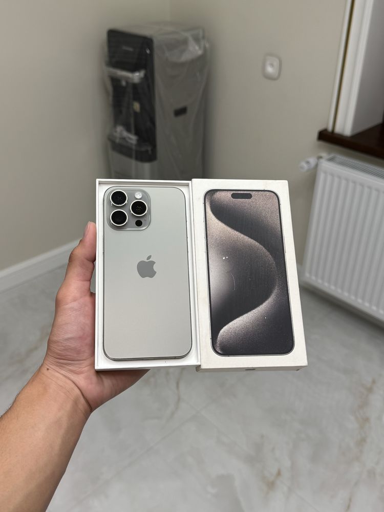 iPhone 15 Pro Max 256/88% natural titanium karobka dokument