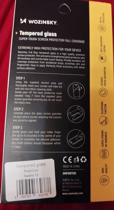 Folie temperd glass premium Xiaomi Redmi 13