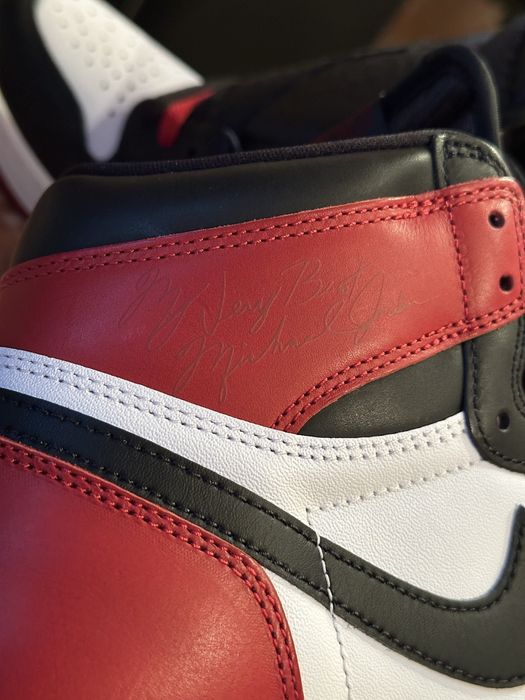 Nike Air Jordan Retro 1 High Black Toe 43