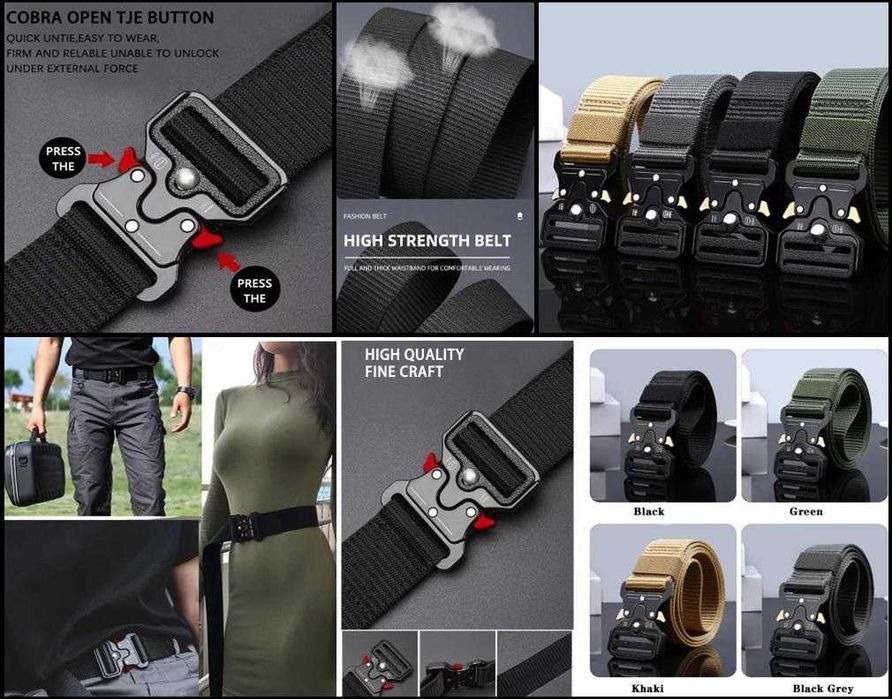 Боен Тактически Колан Airsoft Belt Стрелба Туризъм Лов Страничен Кобур