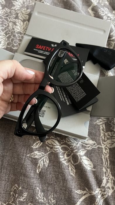 Ray-Ban Meta Headliner, negru strălucitor / transparent