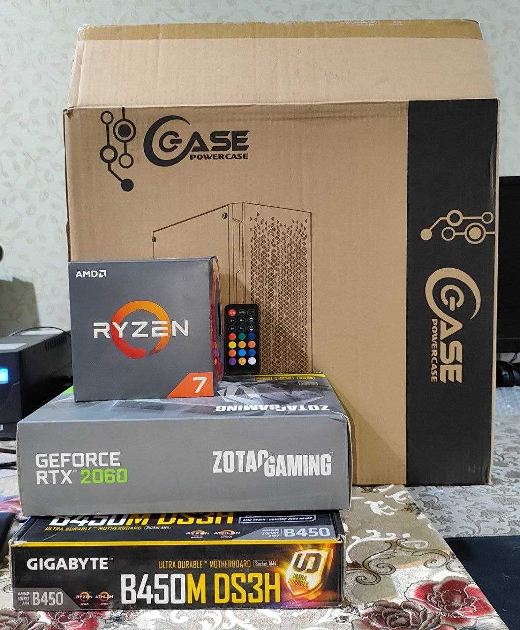 Срочно продам игровой компьютер Ryzen 7 RTX 2060 SSD 512