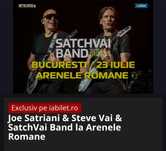 Bilete Joe Satriani & Steve Vai & SatchVai Band la Arenele Romane