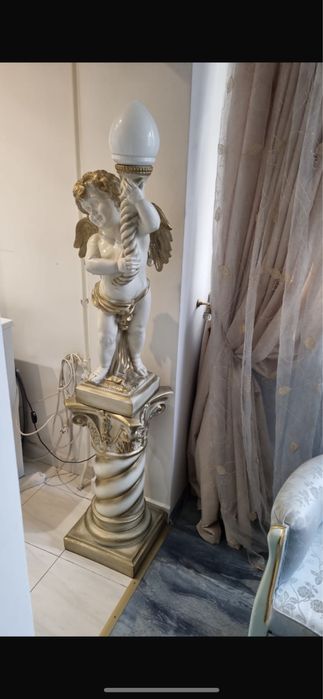 Lampa statuie cu Ingeras