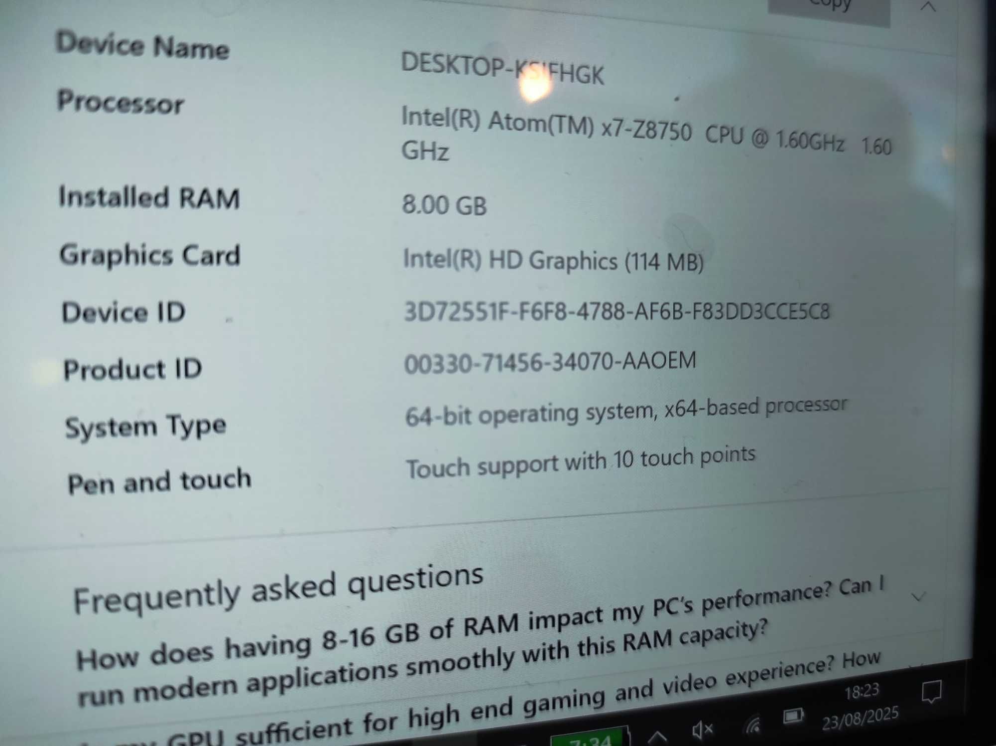 Мини лаптоп GPD Pocket 7 инча Windows 10 8GB RAM 128GB SSD тъч джобен