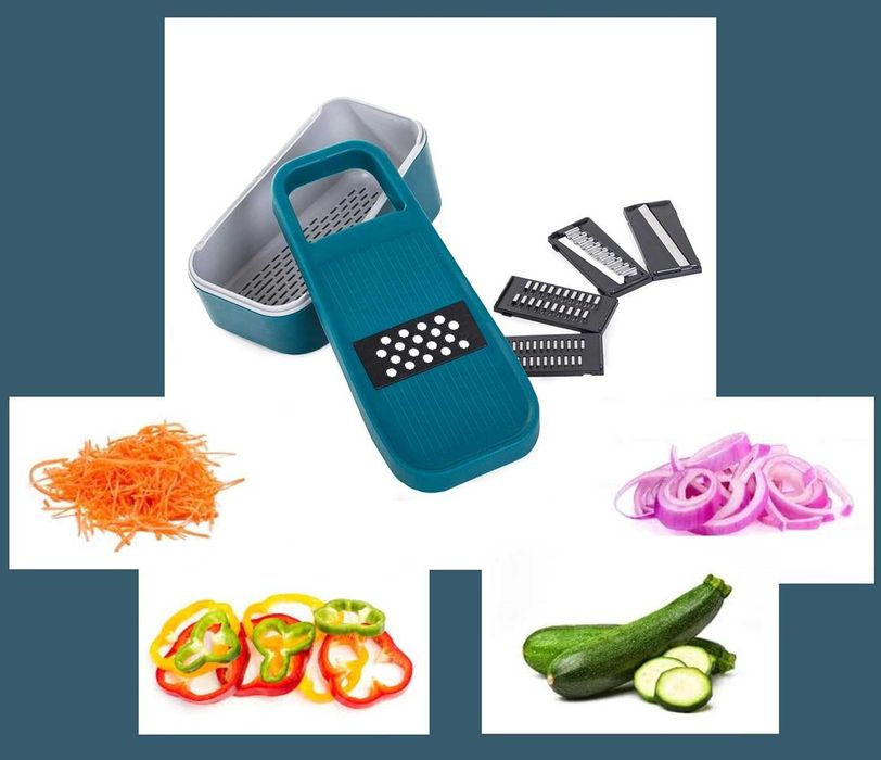 Razatoare multifunctionala cu 5 cutite interschimbabile din inox