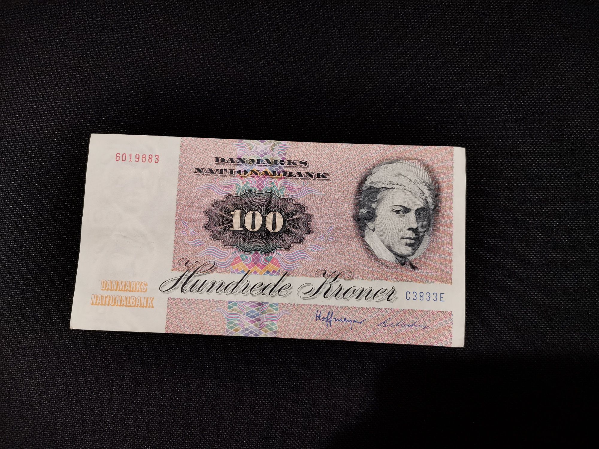 Bancnotă 100 coroane daneze an 1972 aUNC