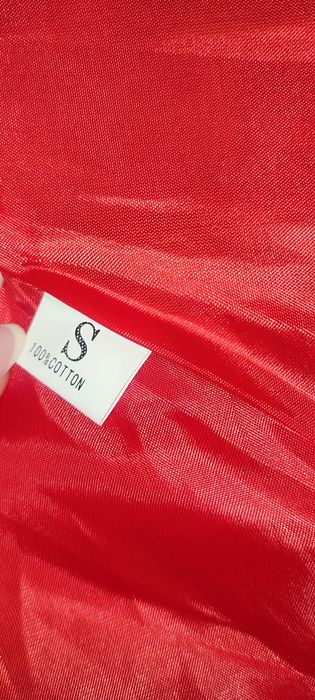 Paltonaș superb, cu eticheta, 100% bumbac, model cambrat, S-XS