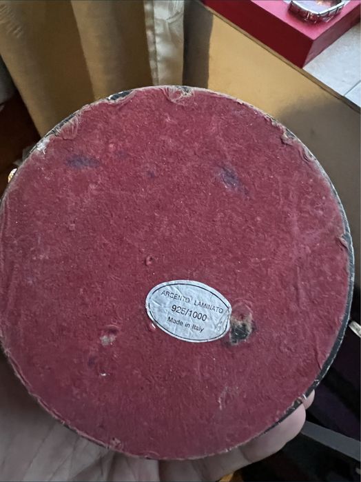 Cutie de bijuterii vintage,model deosebit placata cu argint,state buna