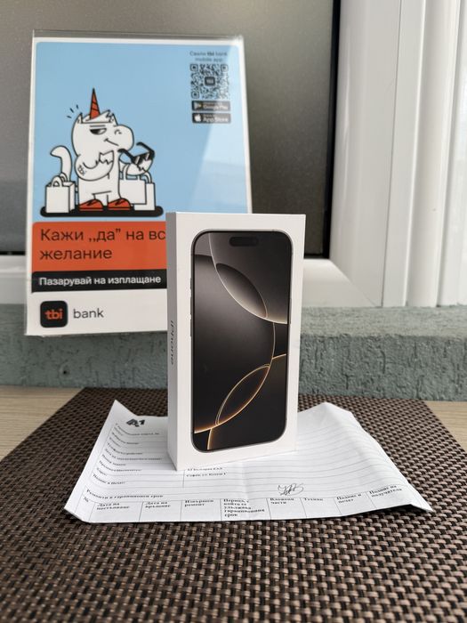 Нов*Iphone 16 Pro 128 Лизинг от 72лв/м айфон 16 про Natural