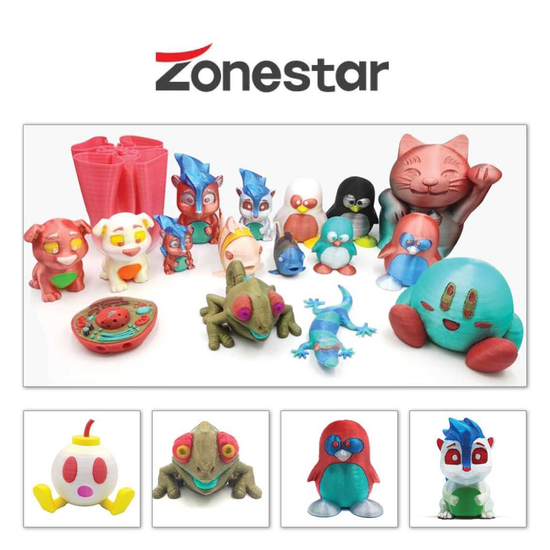 Imprimanta 3D - 4 culori - ZONESTAR  Z9M4