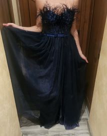 Официална/бална тъмносиня рокля Loretti