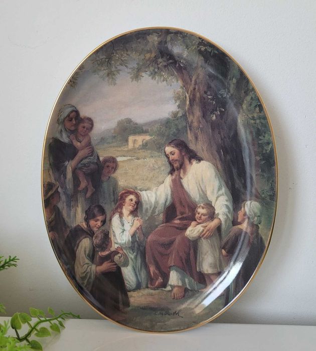 Set de cinci farfurii decorative din porțelan Bavaria,