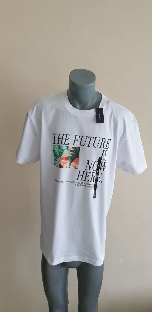 Diesel The Future is Now Here Cotton Mens Size L НОВО! ОРИГИНАЛ!