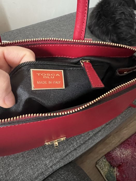 Rucsac piele toaca blu