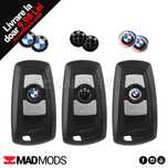Set 2 buc emblema cheie BMW aluminiu seria 1 2 3 4 5 6 7 8 X i