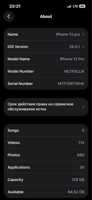 Iphone 13 pro 128