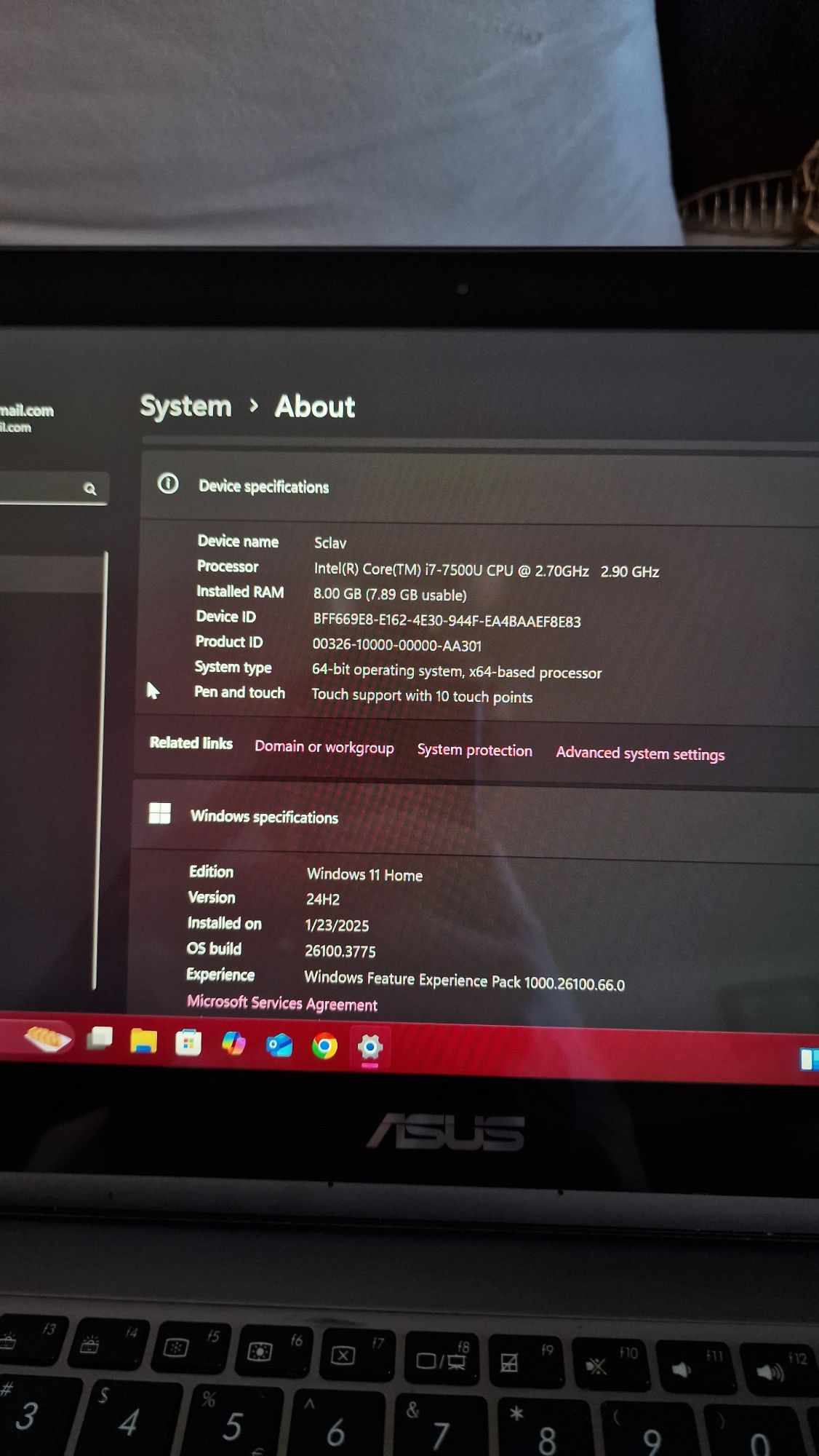 Vand Laptop Asus 2in1 UX360U touchscreen