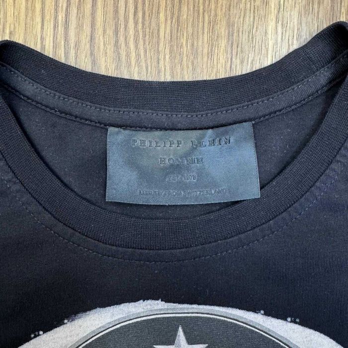 Philipp Plein Black Cotton Tshirt