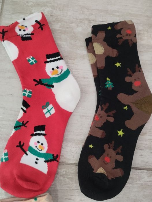 Шарени Коледни чорапи