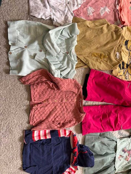 Лот момиче 18-24 запазени дрешки и панталон за сняг/ски - НАМАЛЕН