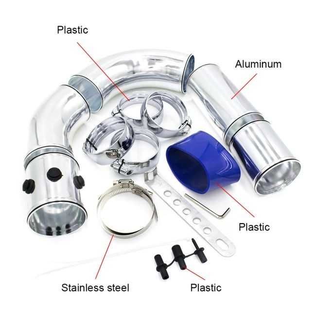 Set complet pentru auto,filtru aer sport si tubulatura din aluminiu.