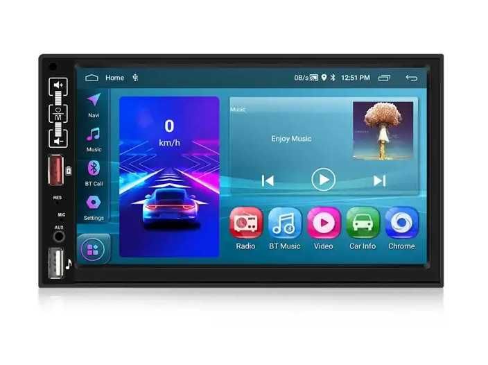 Мултимедия 2+64GB плеър двоен дин навигация за кола автомобил Android