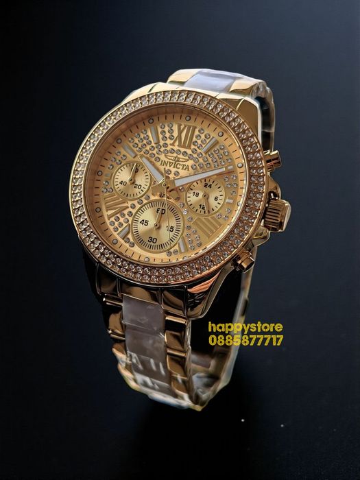 INVICTA Gold Pearl women 38 mm, Инвикта нов ръчен часовник
