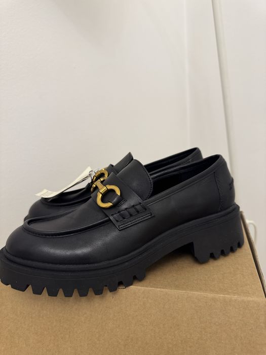 Лоферы, MNG, кожаные, новые, размер 37