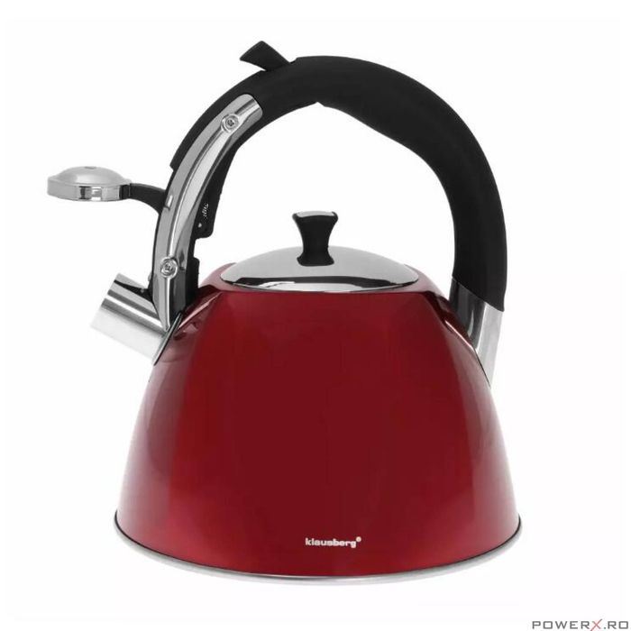 Fierbător tradițional cu fluier fabricat din inox, ceainic 3 litri,