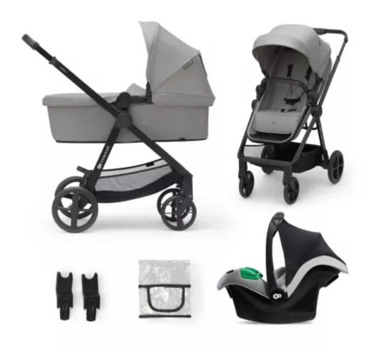 Carucior 3 in 1 Newly, Light Grey, Kinderkraft