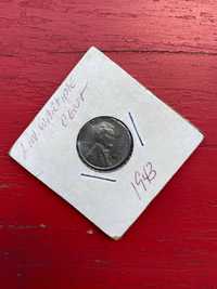 1943г. Рядка американска монета от един цент/USA One Cent steel