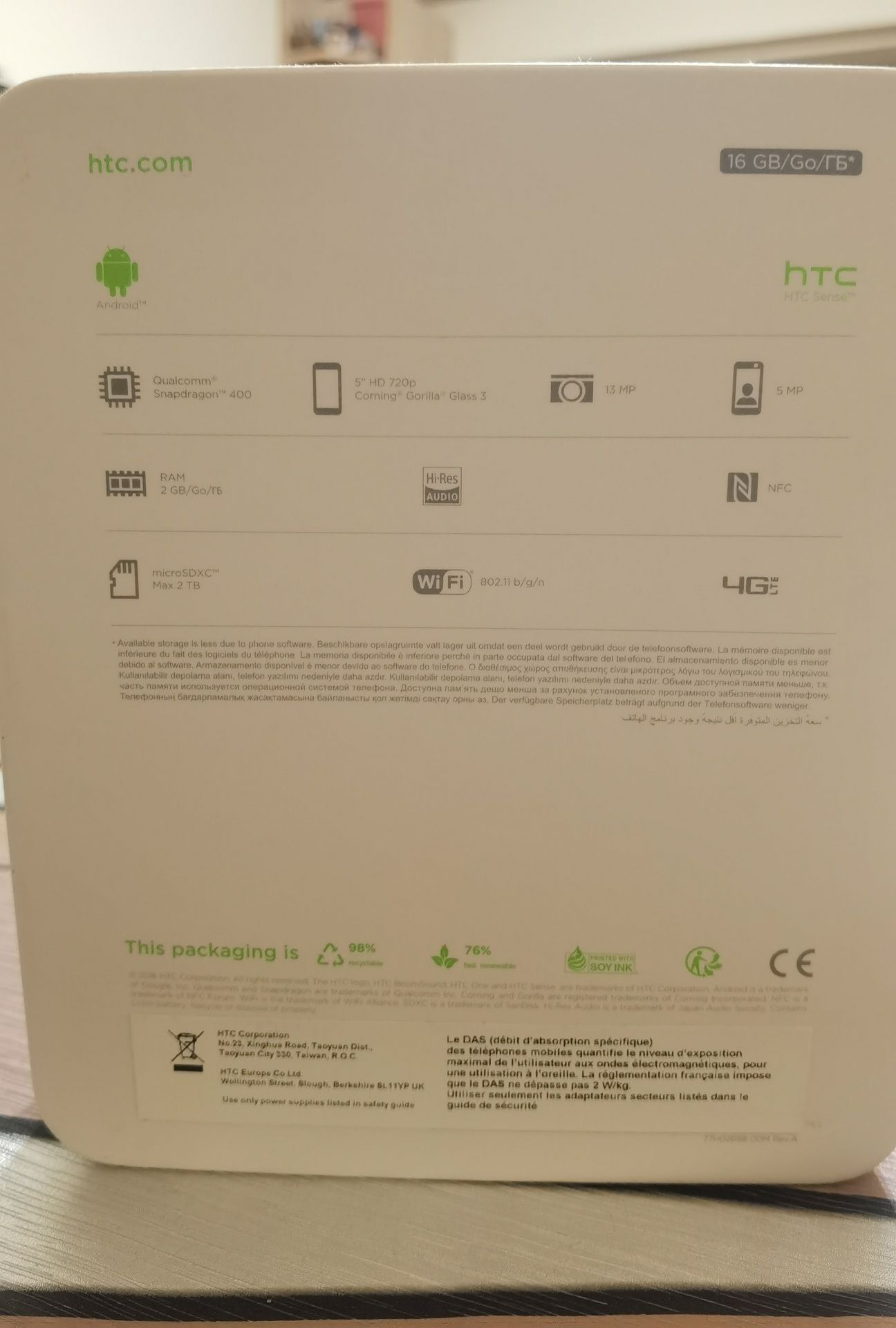 HTC  Desire  650